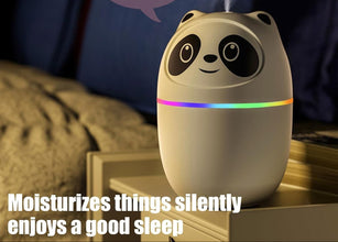 Mini Cute Panda Cool Mist Humidifier for Room Moisture